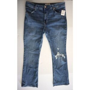 Free People OB1417516 Women's Sz 32 Vintage Indigo Carmen Flare Denim Jeans